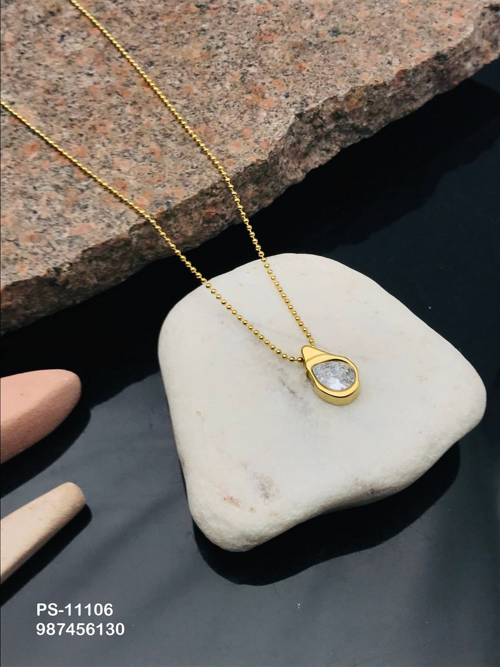 ps 11106.jpg PS-11106 Anti-Tarnish Stainless Steel Necklace from Kiyu Ziyu by Zyra Creation