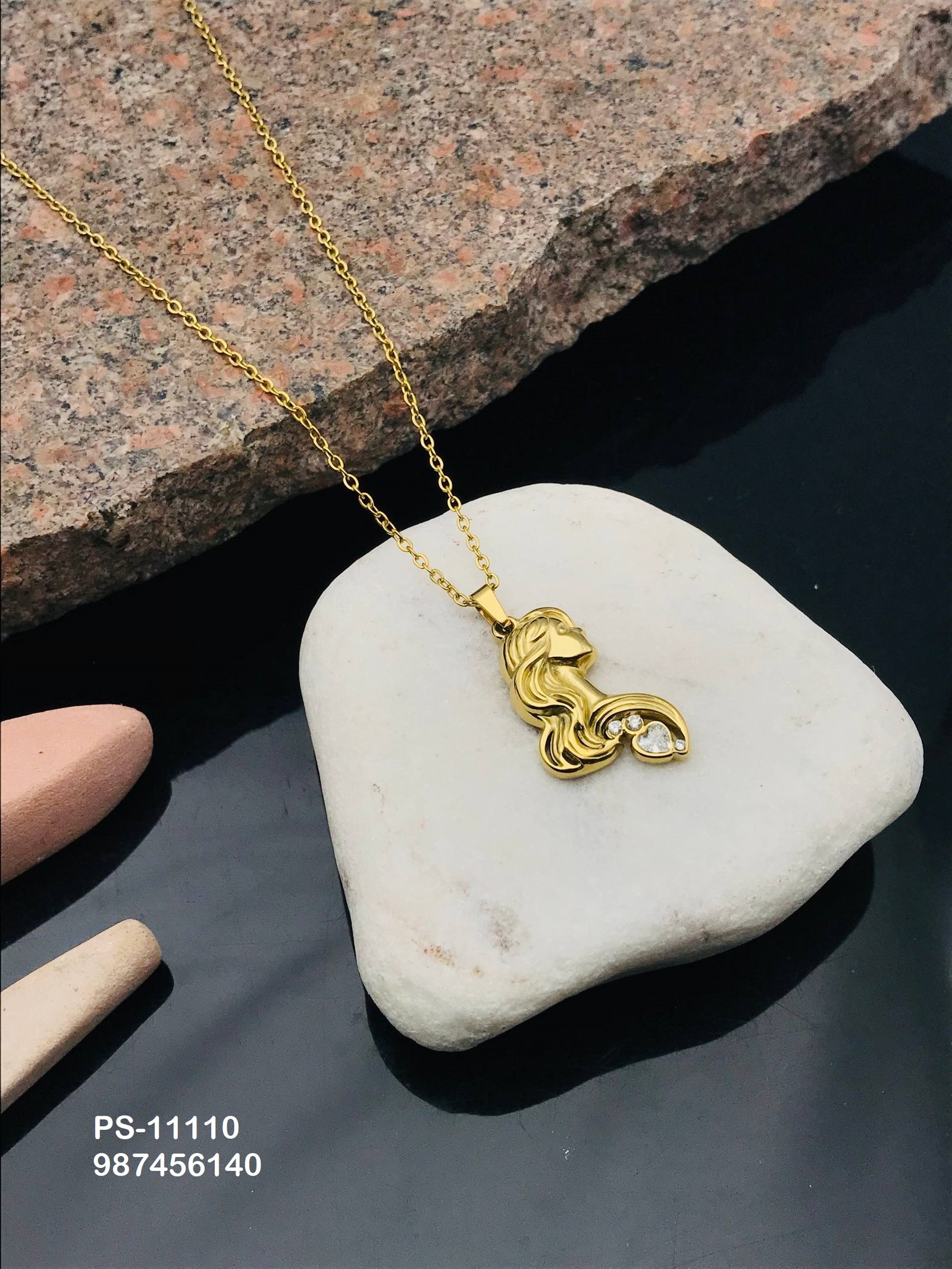 ps 11110.jpg PS-11110 Anti-Tarnish Stainless Steel Necklace from Kiyu Ziyu by Zyra Creation