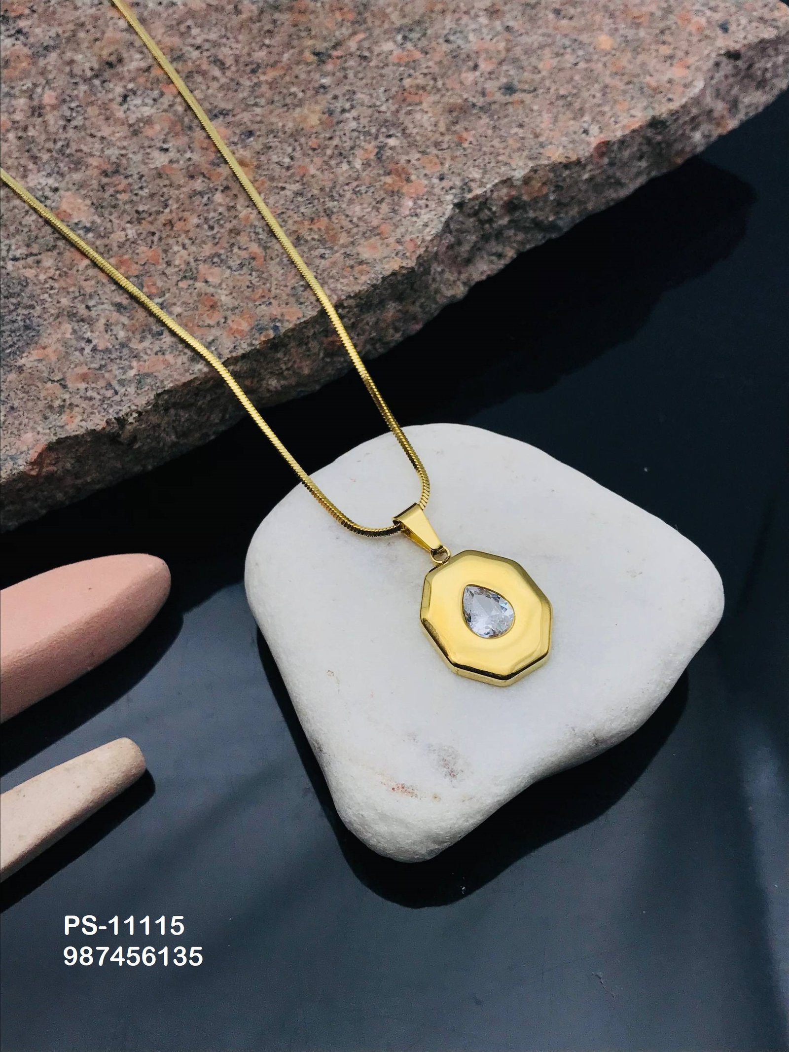 ps 11115.jpg PS-11115 Anti-Tarnish Stainless Steel Necklace from Kiyu Ziyu by Zyra Creation