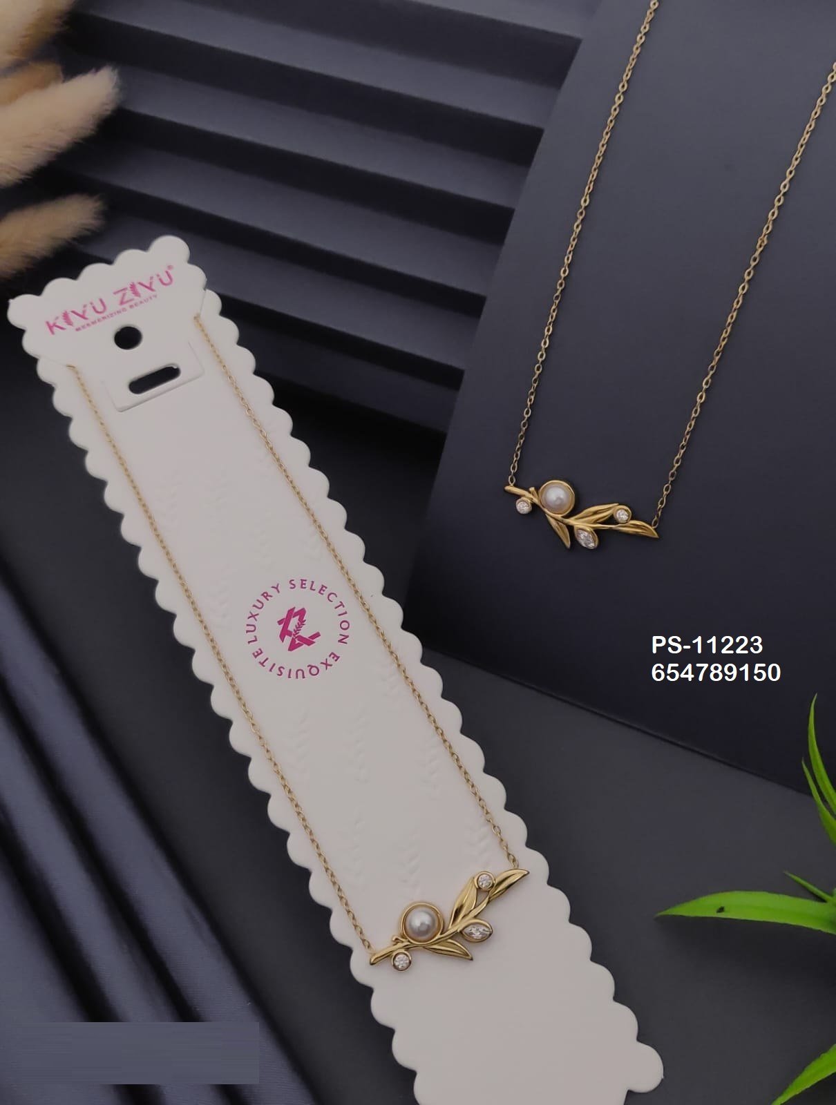 ps 11223.jpg PS-11223 Anti-Tarnish Stainless Steel Necklace from Kiyu Ziyu by Zyra Creation