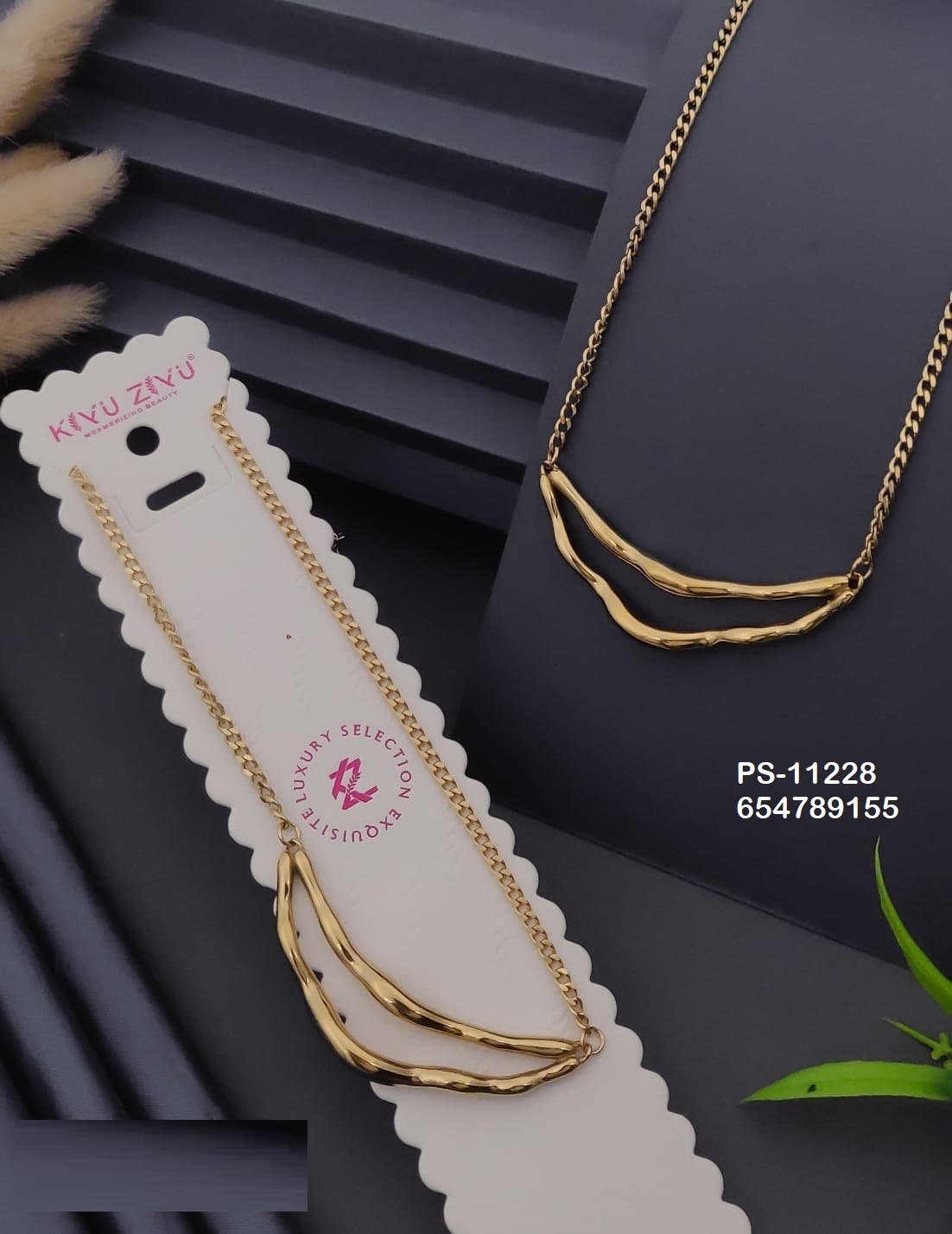 ps 11228.jpg PS-11228 Anti-Tarnish Stainless Steel Necklace from Kiyu Ziyu by Zyra Creation