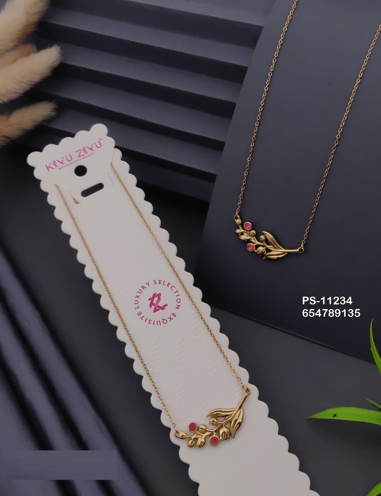 ps 11234.jpg PS-11234 Anti-Tarnish Stainless Steel Necklace from Kiyu Ziyu by Zyra Creation