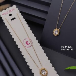 PS-11235 Anti-Tarnish Stainless Steel Necklace from Kiyu Ziyu by Zyra Creation