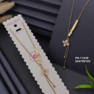 PS-11239 Anti-Tarnish Stainless Steel Necklace from Kiyu Ziyu by Zyra Creation