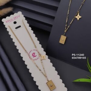 PS-11240 Anti-Tarnish Stainless Steel Necklace from Kiyu Ziyu by Zyra Creation