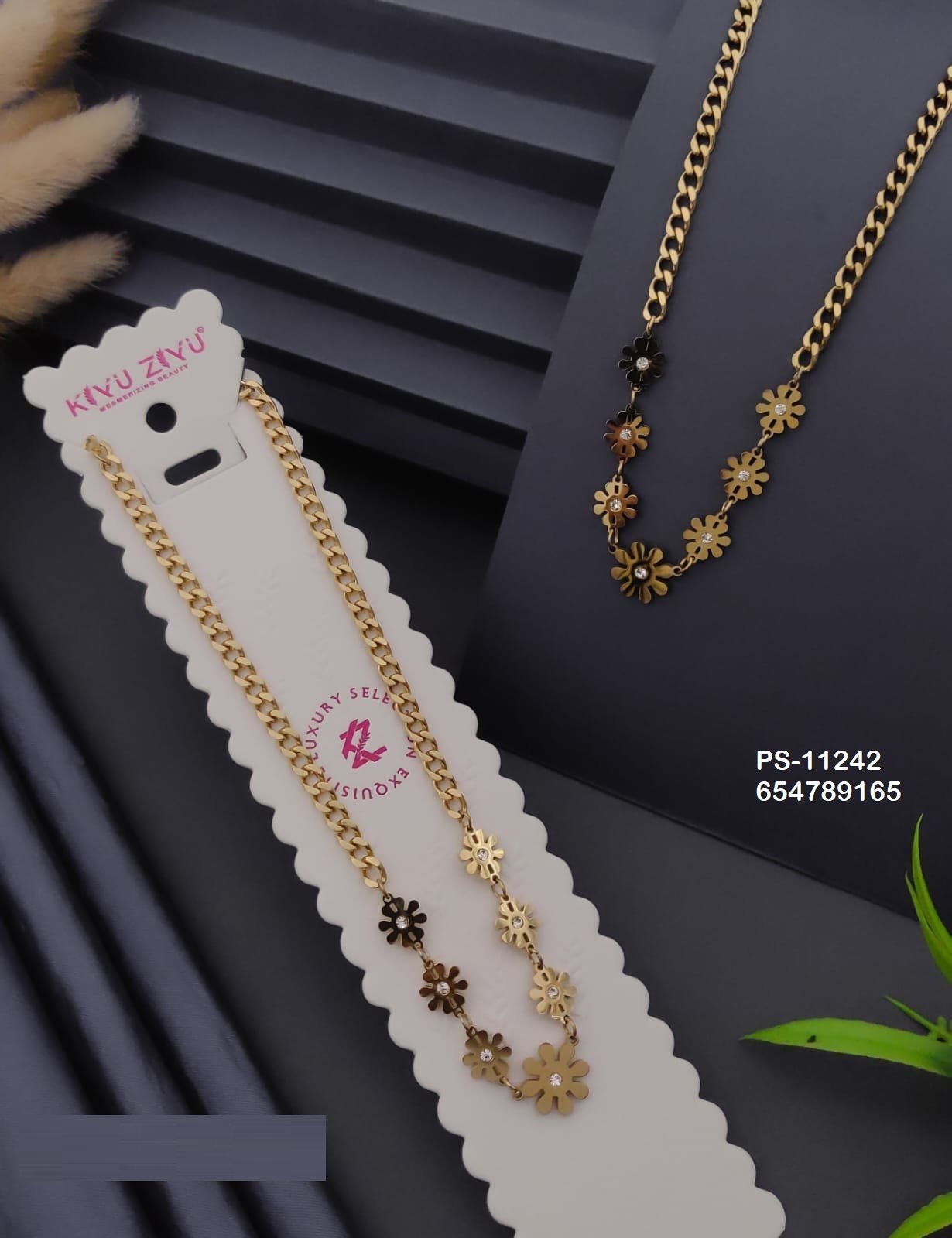 ps 11242.jpg PS-11242 Anti-Tarnish Stainless Steel Necklace from Kiyu Ziyu by Zyra Creation