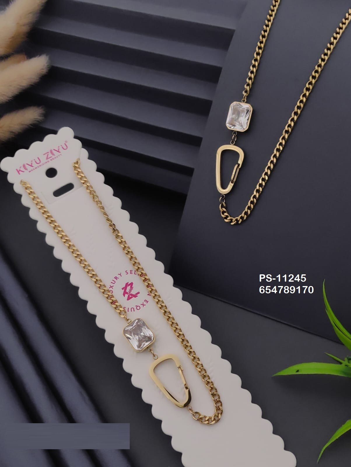 ps 11245.jpg PS-11245 Anti-Tarnish Stainless Steel Necklace from Kiyu Ziyu by Zyra Creation