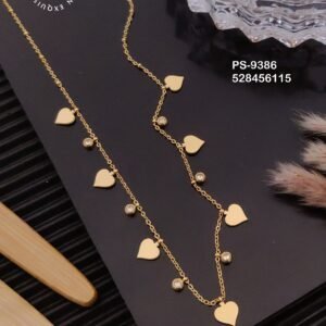 PS-9386 Anti-Tarnish Stainless Steel Daily Wear Necklace from Kiyu Ziyu by Zyra Creation