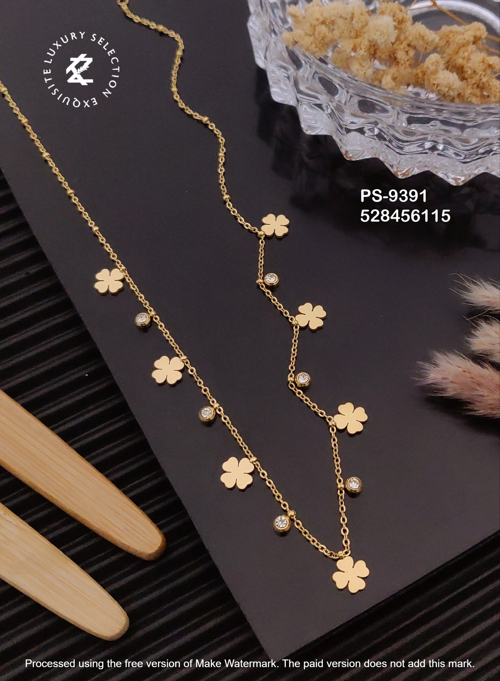 ps 9391 1.jpg PS-9391 Anti-Tarnish Stainless Steel Daily Wear Necklace from Kiyu Ziyu by Zyra Creation