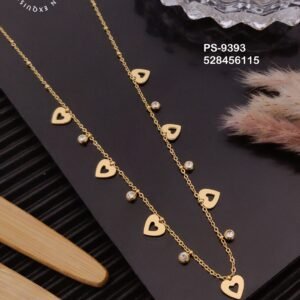 PS-9393 Anti-Tarnish Stainless Steel Daily Wear Necklace from Kiyu Ziyu by Zyra Creation