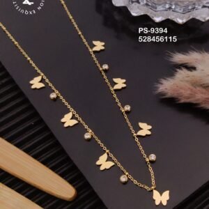 PS-9394 Anti-Tarnish Stainless Steel Daily Wear Necklace from Kiyu Ziyu by Zyra Creation