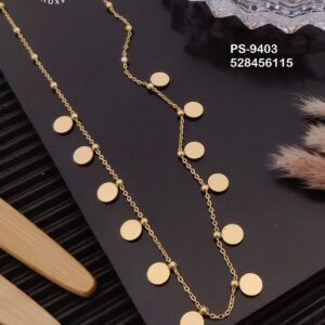 PS-9403 Anti-Tarnish Stainless Steel Daily Wear Necklace from Kiyu Ziyu by Zyra Creation