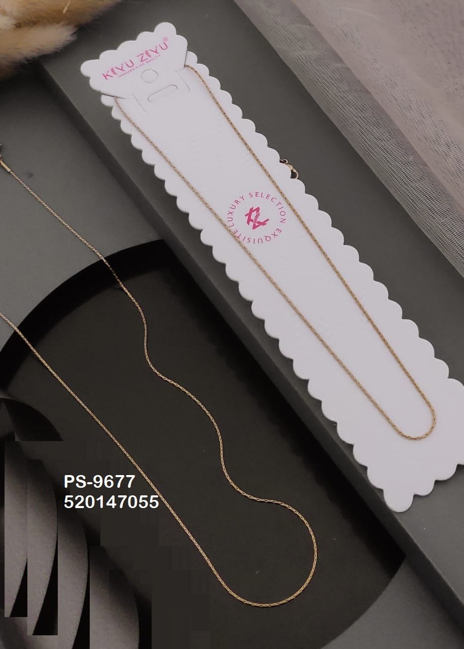 ps 9677.jpg PS-9677 Anti-Tarnish Stainless Steel Only chain Necklace from Kiyu Ziyu by Zyra Creation