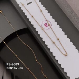 PS-9683 Anti-Tarnish Stainless Steel Only chain Necklace from Kiyu Ziyu by Zyra Creation
