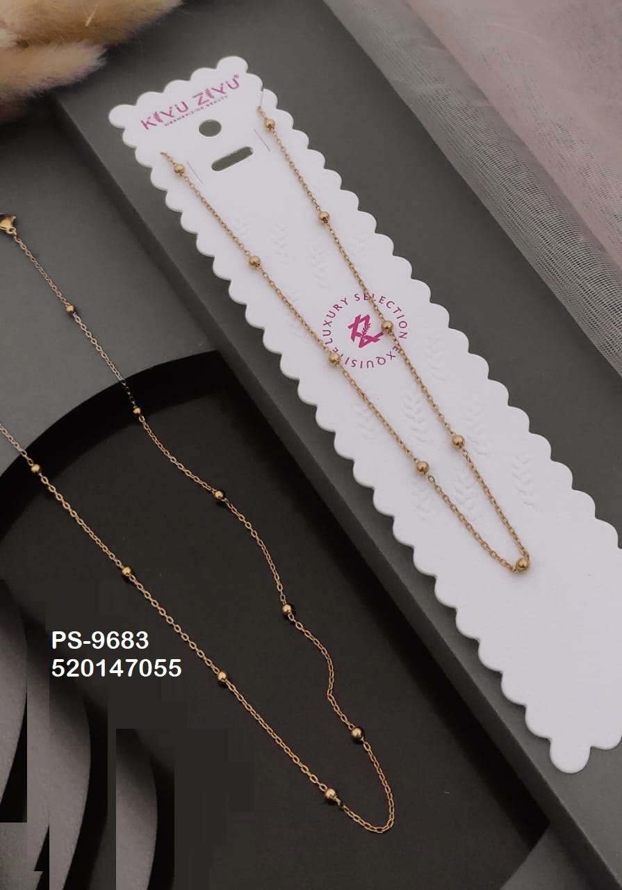 ps 9683.jpg PS-9683 Anti-Tarnish Stainless Steel Only chain Necklace from Kiyu Ziyu by Zyra Creation