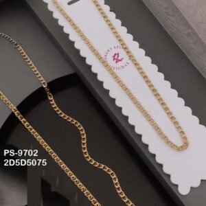 PS-9702 Anti-Tarnish Stainless Steel Only chain Necklace from Kiyu Ziyu by Zyra Creation