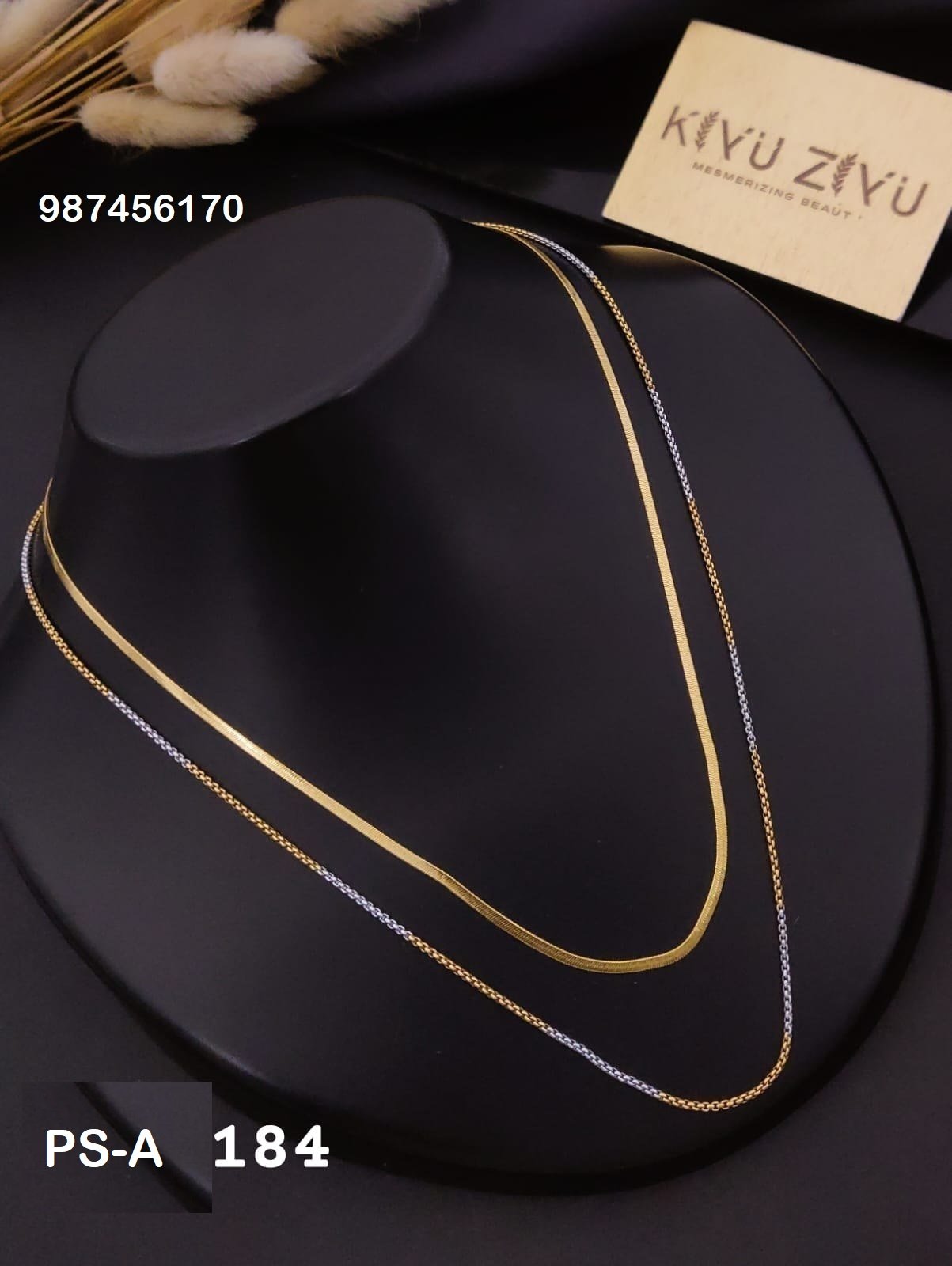 ps a184 1.jpg PS-A184 Anti-Tarnish Stainless Steel Layer Necklace from Kiyu Ziyu by Zyra Creation