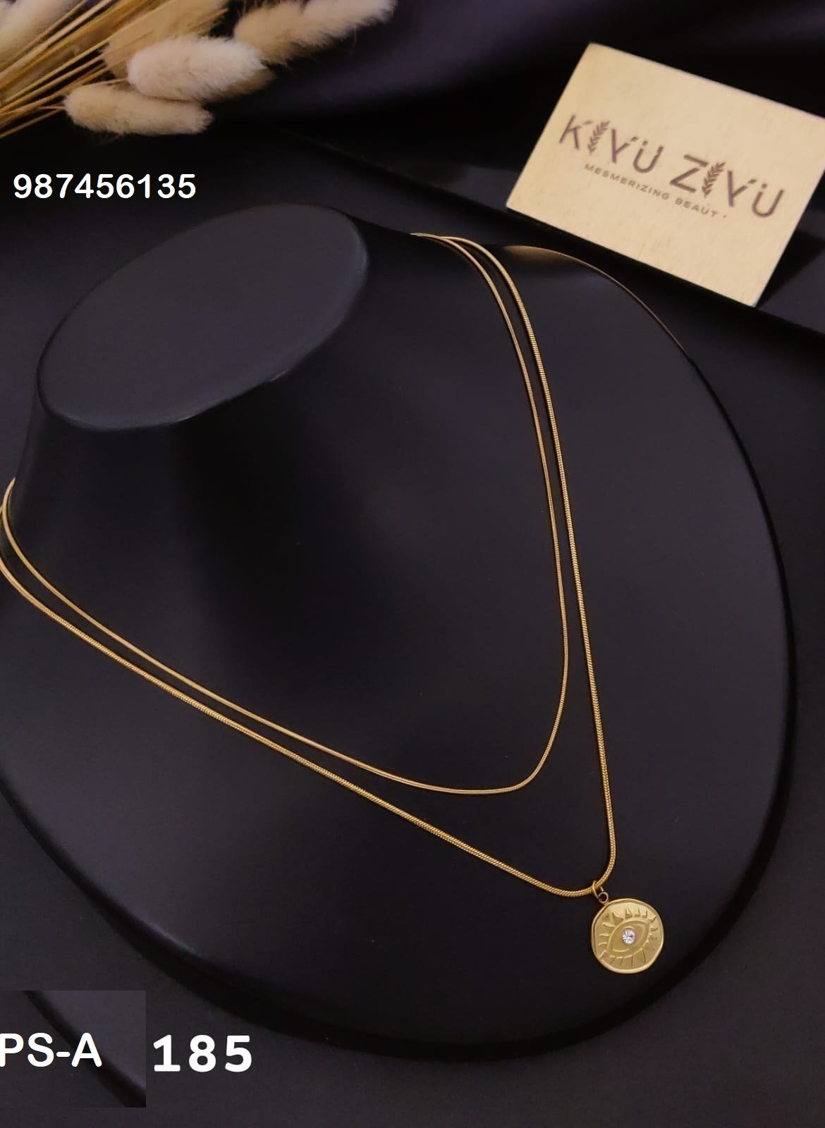 ps a185 1.jpg PS-A185 Anti-Tarnish Stainless Steel Layer Necklace from Kiyu Ziyu by Zyra Creation