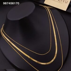 PS-A191 Anti-Tarnish Stainless Steel Layer Necklace from Kiyu Ziyu by Zyra Creation