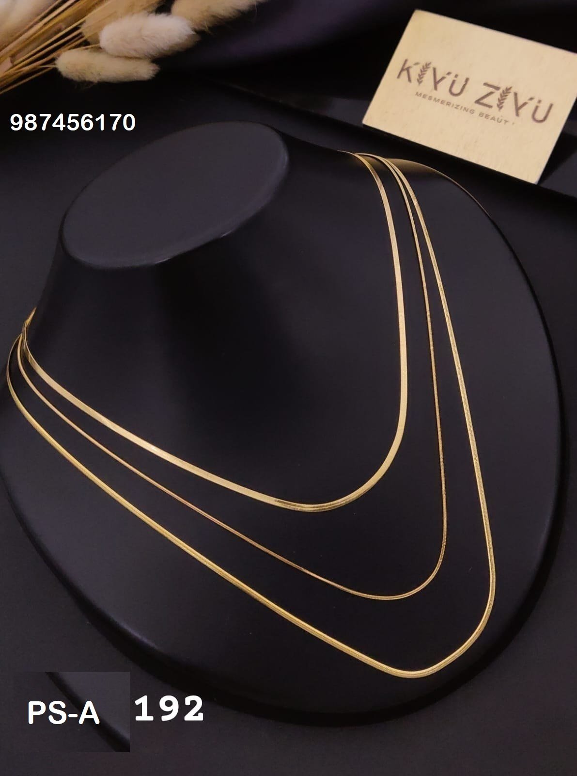ps a192 1.jpg PS-A192 Anti-Tarnish Stainless Steel Layer Necklace from Kiyu Ziyu by Zyra Creation