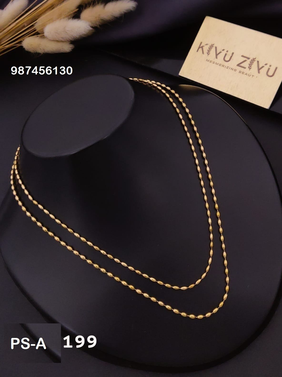 ps a199 1.jpg PS-A199 Anti-Tarnish Stainless Steel Layer Necklace from Kiyu Ziyu by Zyra Creation