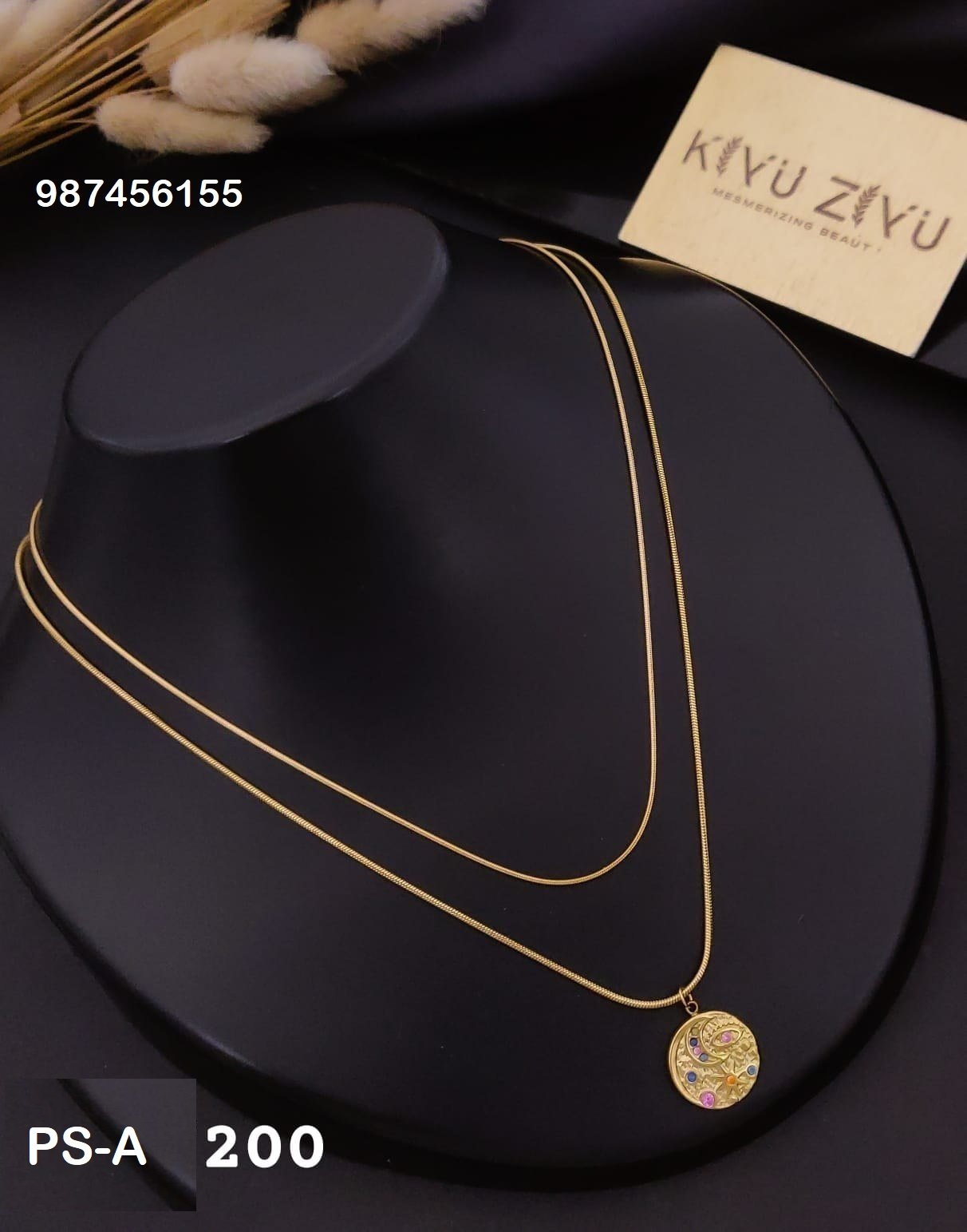ps a200 1.jpg PS-A200 Anti-Tarnish Stainless Steel Layer Necklace from Kiyu Ziyu by Zyra Creation