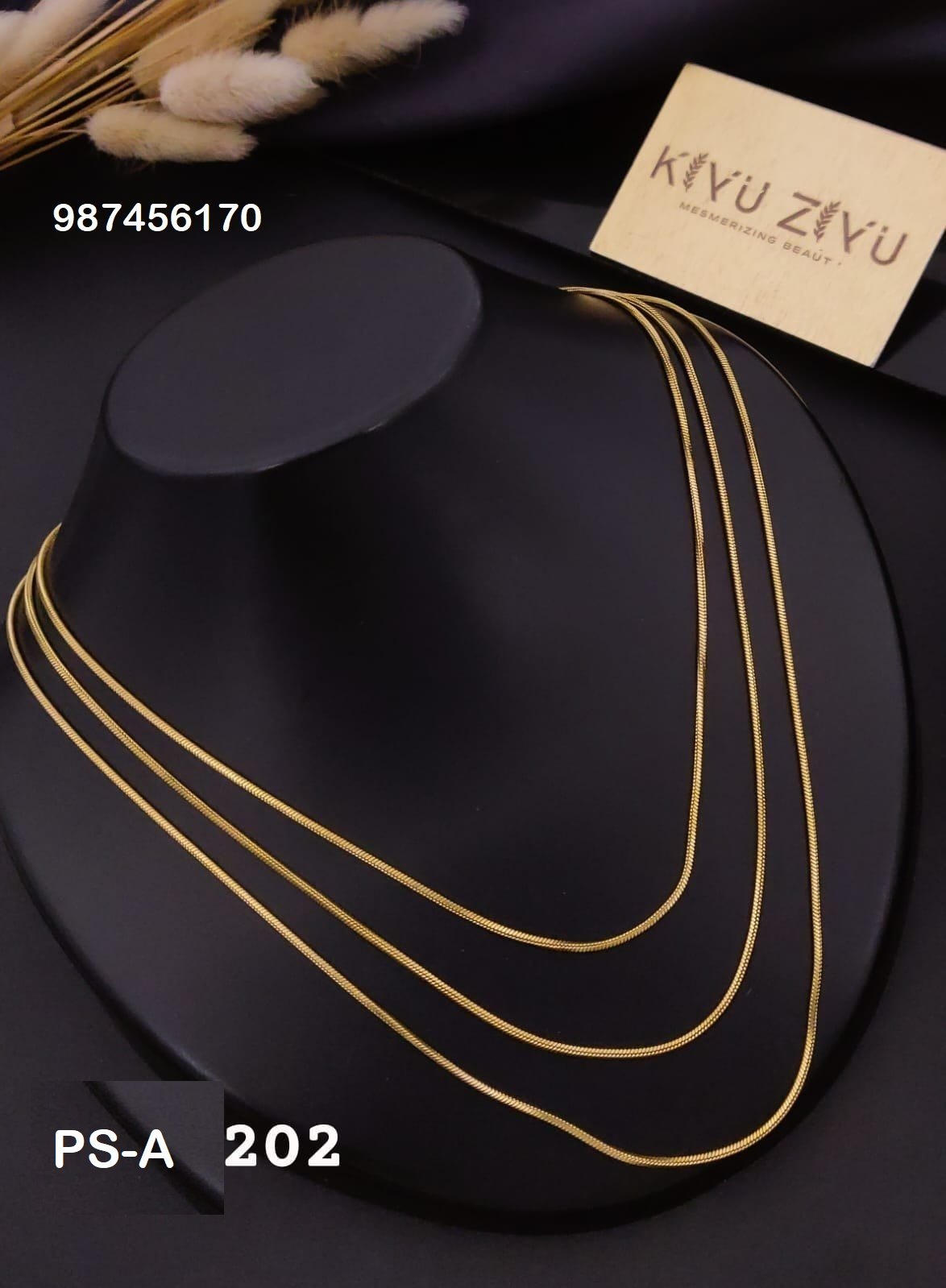 ps a202 1.jpg PS-A202 Anti-Tarnish Stainless Steel Layer Necklace from Kiyu Ziyu by Zyra Creation