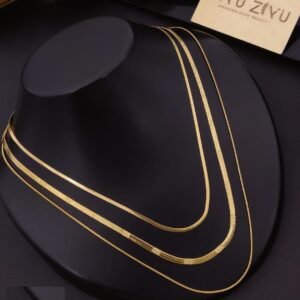 PS-A203 Anti-Tarnish Stainless Steel Layer Necklace from Kiyu Ziyu by Zyra Creation