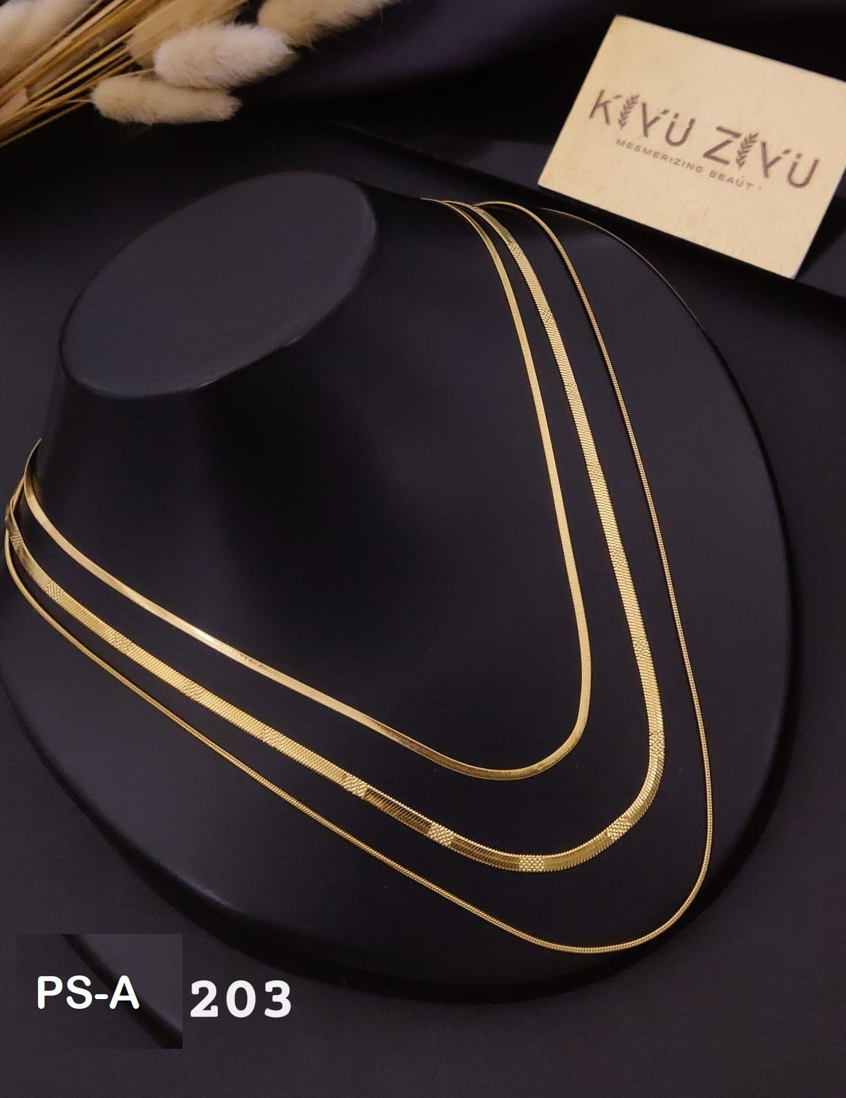 ps a203.jpg PS-A203 Anti-Tarnish Stainless Steel Layer Necklace from Kiyu Ziyu by Zyra Creation