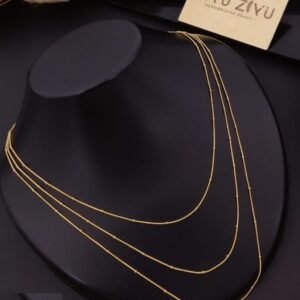 PS-A206 Anti-Tarnish Stainless Steel Layer Necklace from Kiyu Ziyu by Zyra Creation