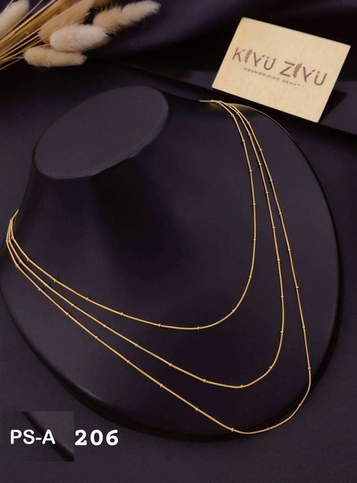ps a206 1.jpg PS-A206 Anti-Tarnish Stainless Steel Layer Necklace from Kiyu Ziyu by Zyra Creation