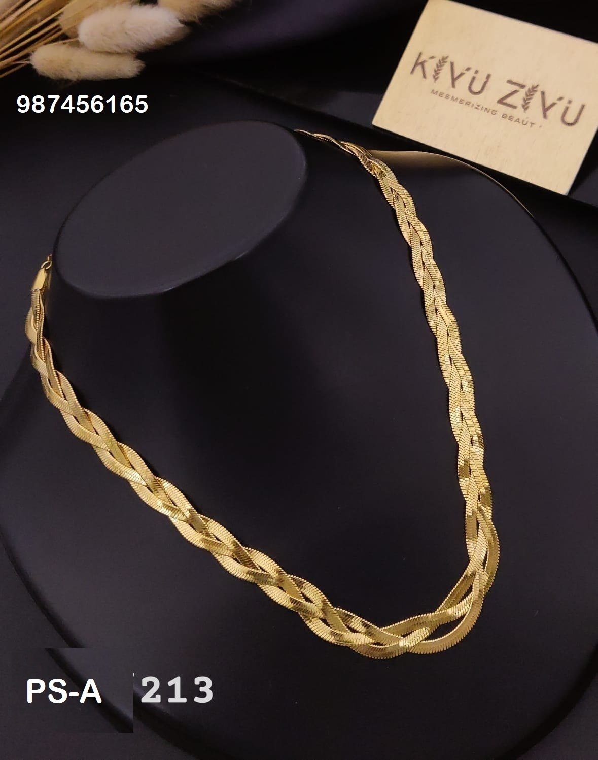 ps a213 1.jpg PS-A213 Anti-Tarnish Stainless Steel Layer Necklace from Kiyu Ziyu by Zyra Creation