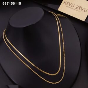 PS-A218 Anti-Tarnish Stainless Steel Layer Necklace from Kiyu Ziyu by Zyra Creation
