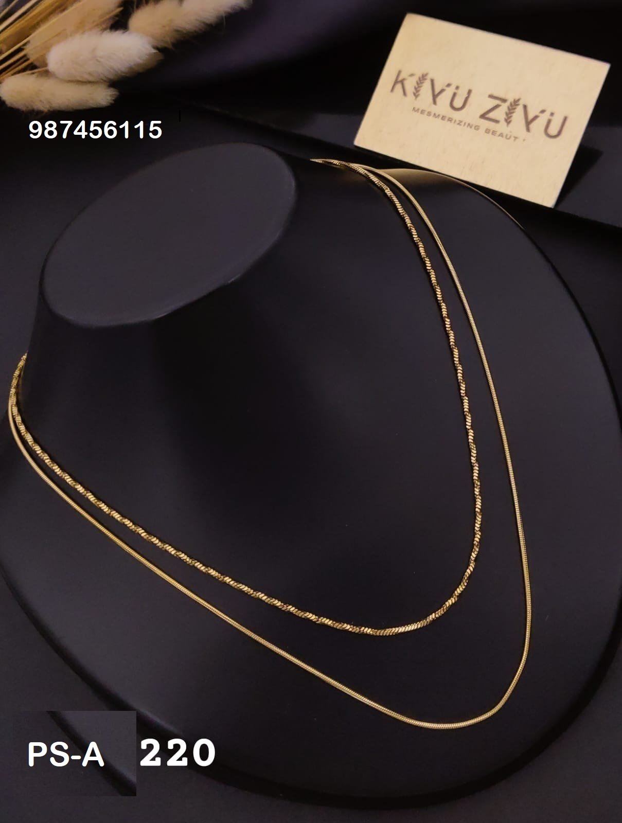 ps a220 1.jpg PS-A220 Anti-Tarnish Stainless Steel Layer Necklace from Kiyu Ziyu by Zyra Creation