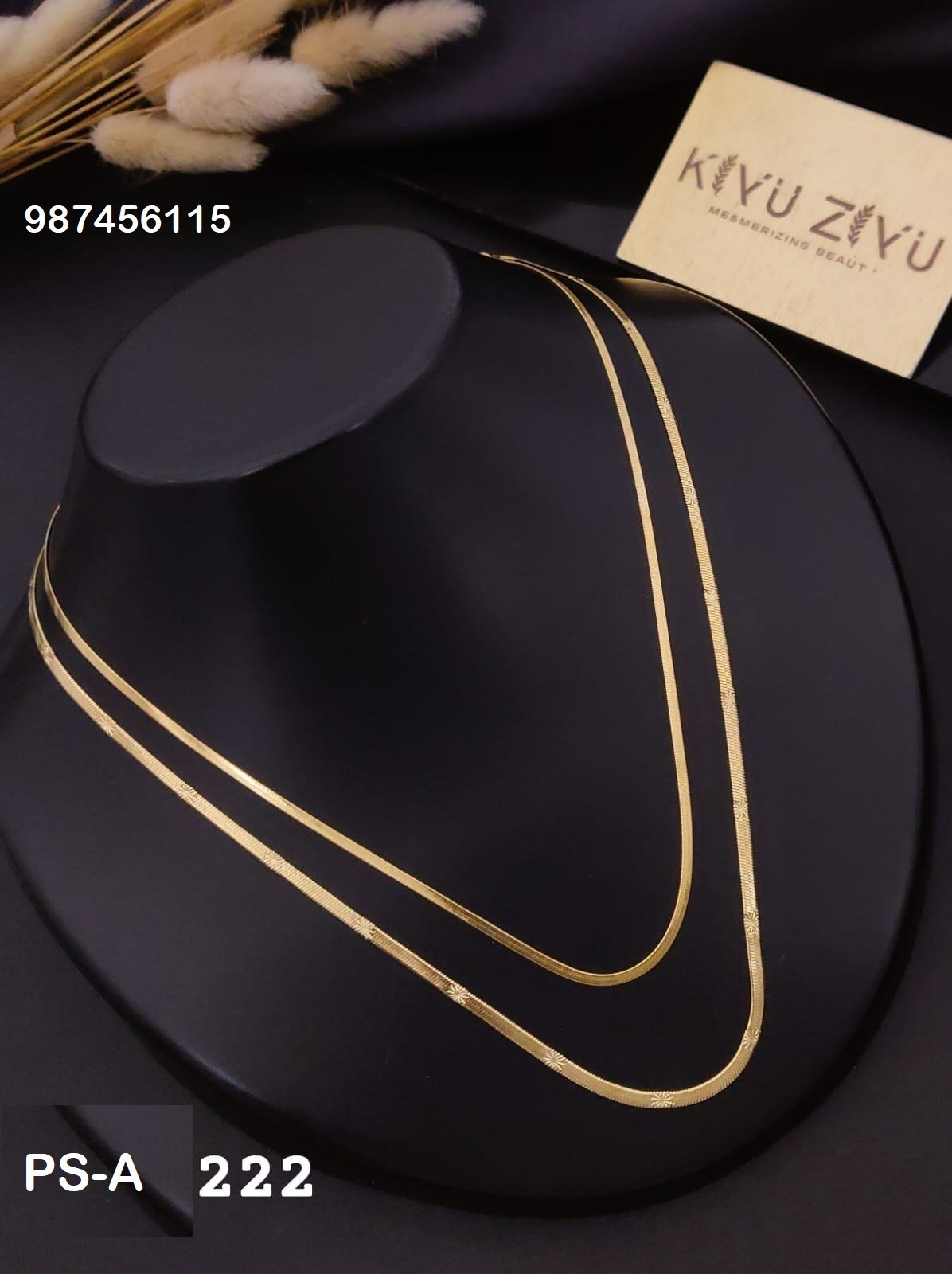 ps a222 1.jpg PS-A222 Anti-Tarnish Stainless Steel Layer Necklace from Kiyu Ziyu by Zyra Creation