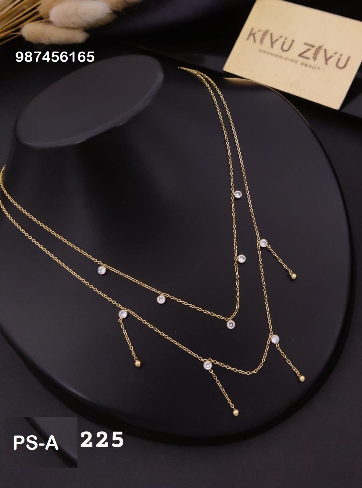ps a225.jpg PS-A225 Anti-Tarnish Stainless Steel Layer Necklace from Kiyu Ziyu by Zyra Creation