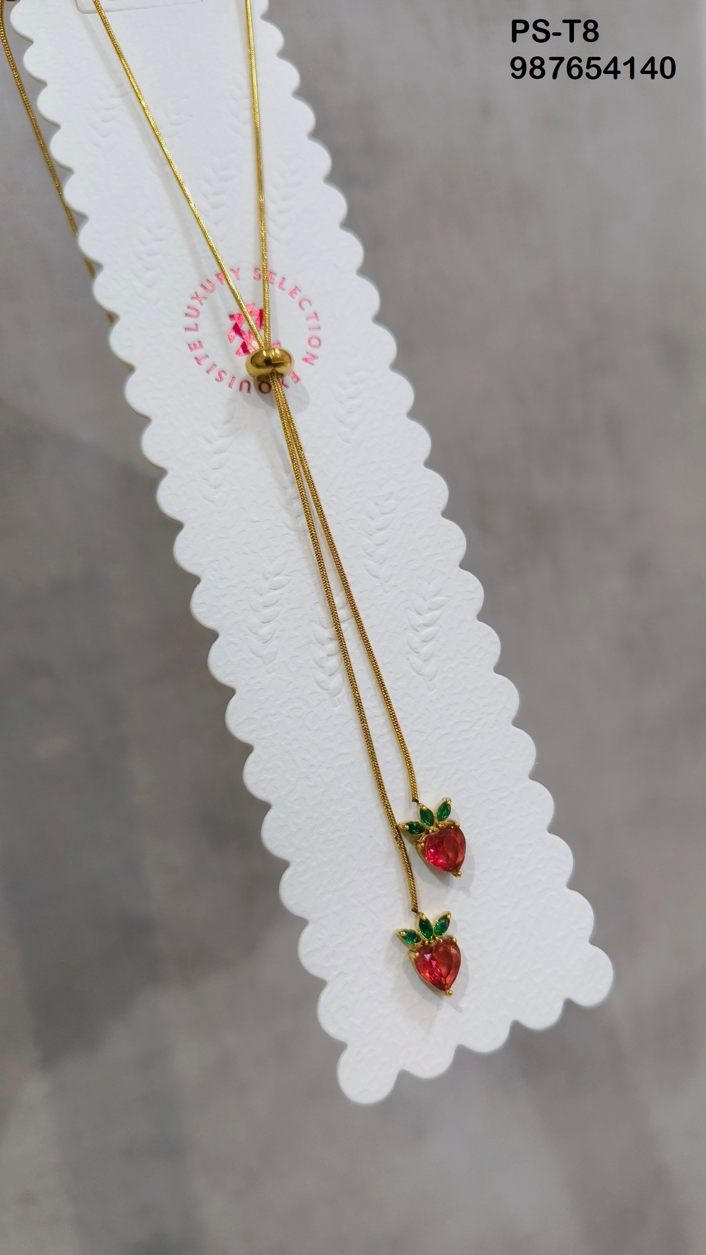 ps t8.jpg PS-T8 Anti-Tarnish Stainless Steel Tulip Necklace from Kiyu Ziyu by Zyra Creation