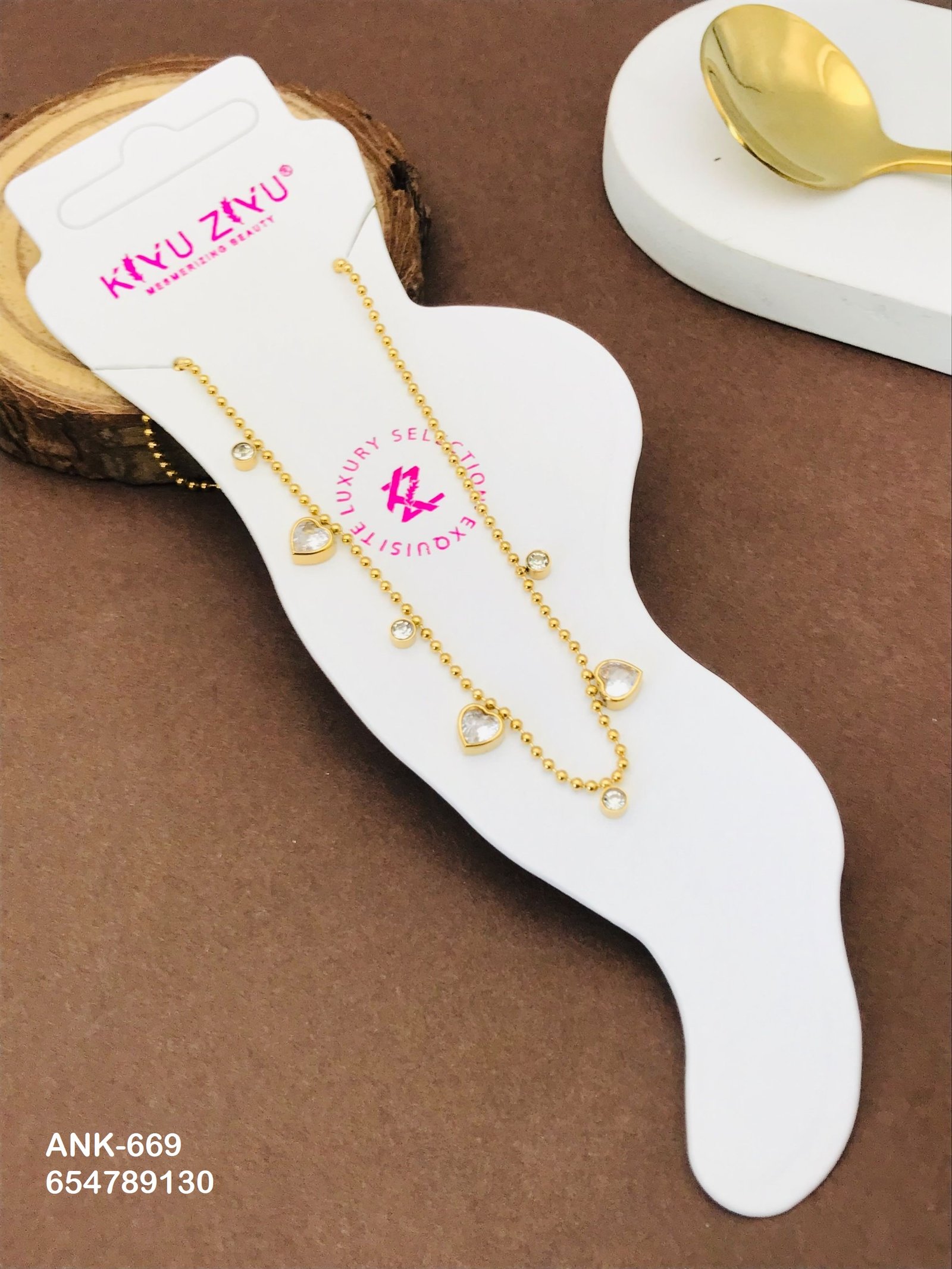 ank 669.jpg ANK-669 Anti-Tarnish Stainless Steel Anklets from Kiyu Ziyu by Zyra Creation