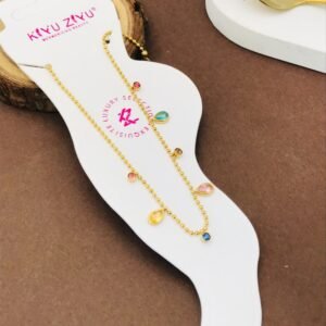 ANK-670 Anti-Tarnish Stainless Steel Anklets from Kiyu Ziyu by Zyra Creation