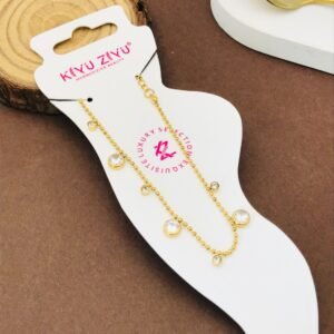 ANK-671 Anti-Tarnish Stainless Steel Anklets from Kiyu Ziyu by Zyra Creation