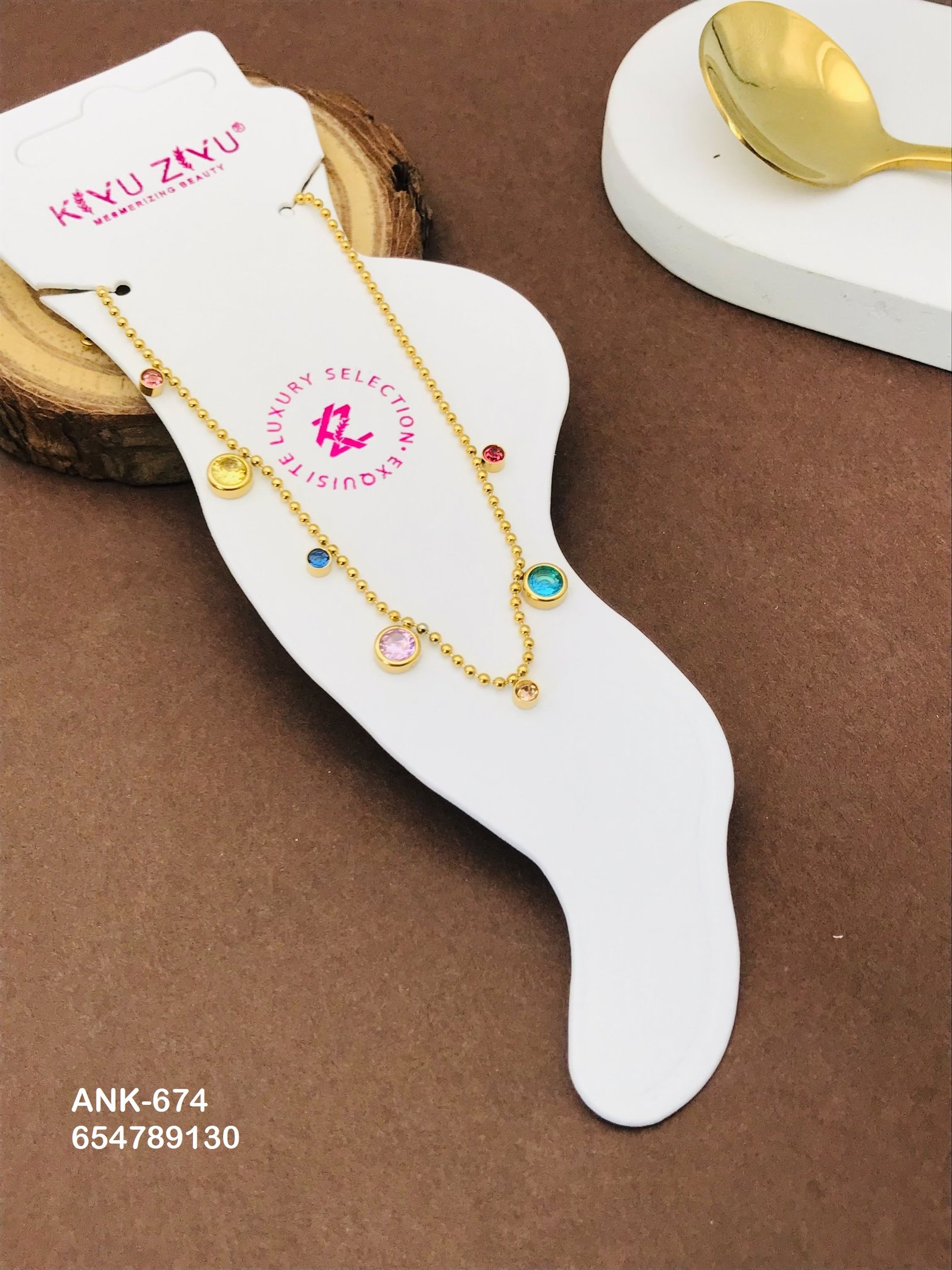 ank 674.jpg ANK-674 Anti-Tarnish Stainless Steel Anklets from Kiyu Ziyu by Zyra Creation