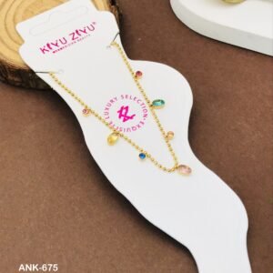 ANK-675 Anti-Tarnish Stainless Steel Anklets from Kiyu Ziyu by Zyra Creation