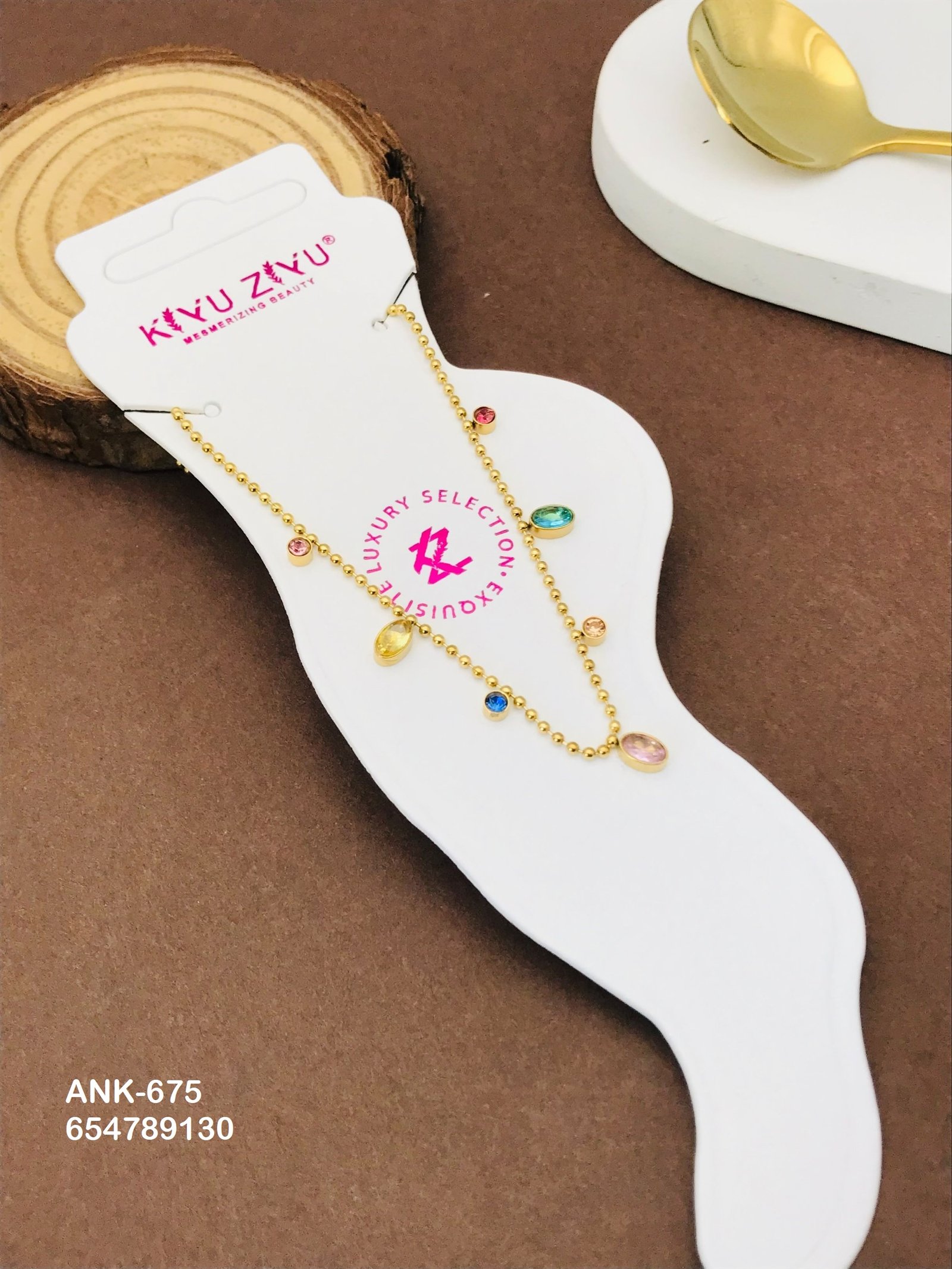 ank 675.jpg ANK-675 Anti-Tarnish Stainless Steel Anklets from Kiyu Ziyu by Zyra Creation