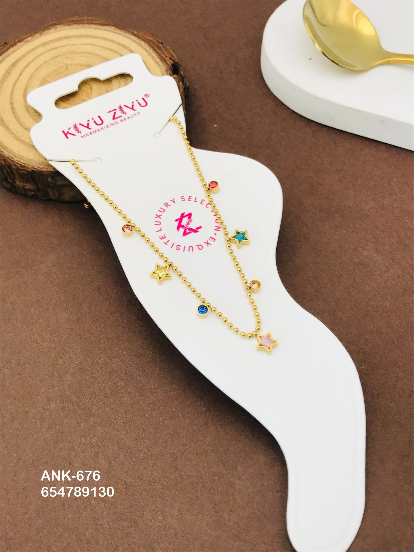 ank 676.jpg ANK-676 Anti-Tarnish Stainless Steel Anklets from Kiyu Ziyu by Zyra Creation