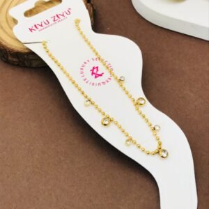 ANK-678 Anti-Tarnish Stainless Steel Anklets from Kiyu Ziyu by Zyra Creation
