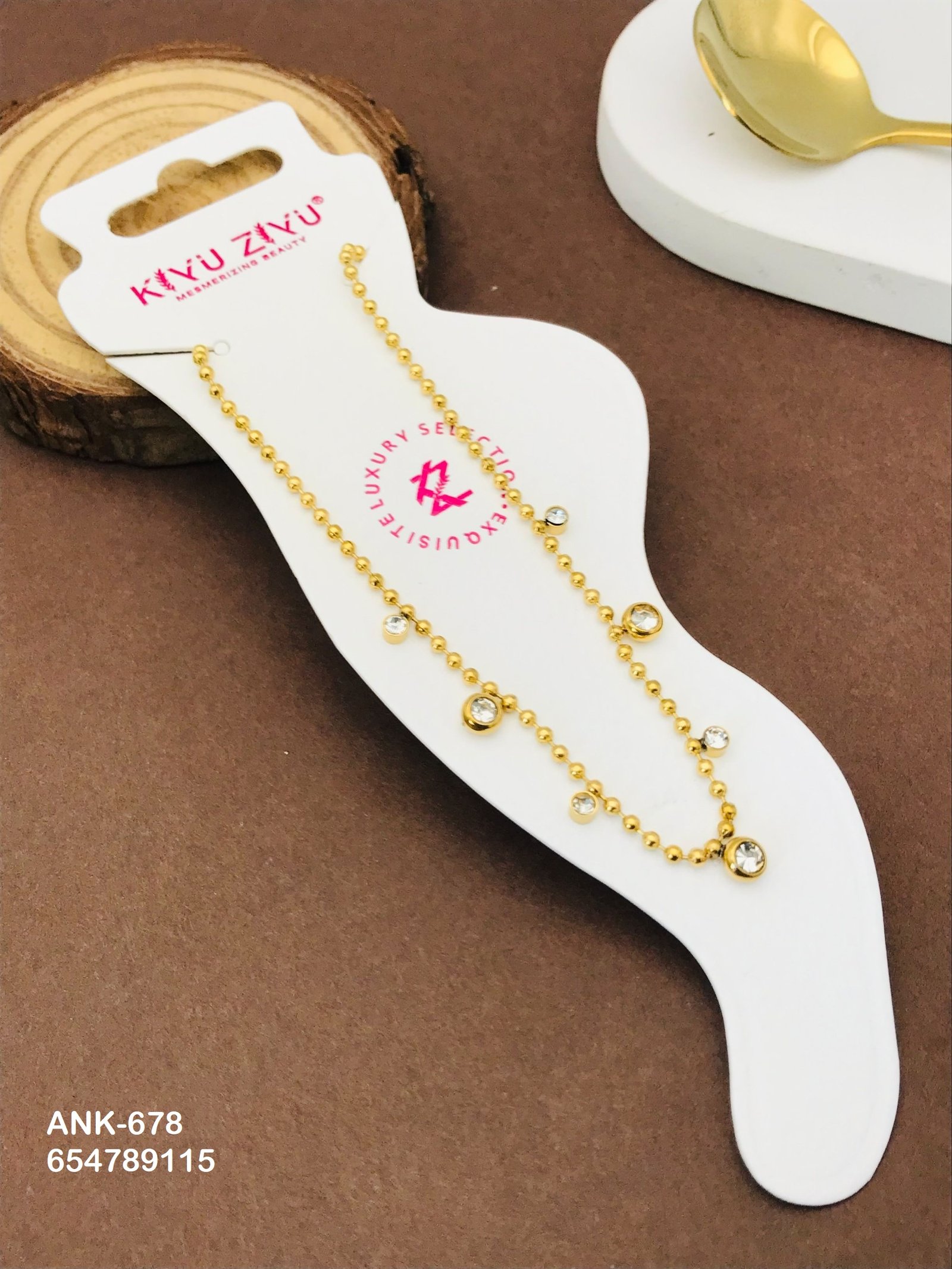 ank 678.jpg ANK-678 Anti-Tarnish Stainless Steel Anklets from Kiyu Ziyu by Zyra Creation