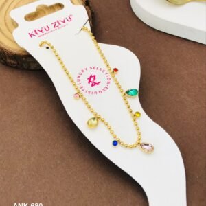 ANK-680 Anti-Tarnish Stainless Steel Anklets from Kiyu Ziyu by Zyra Creation