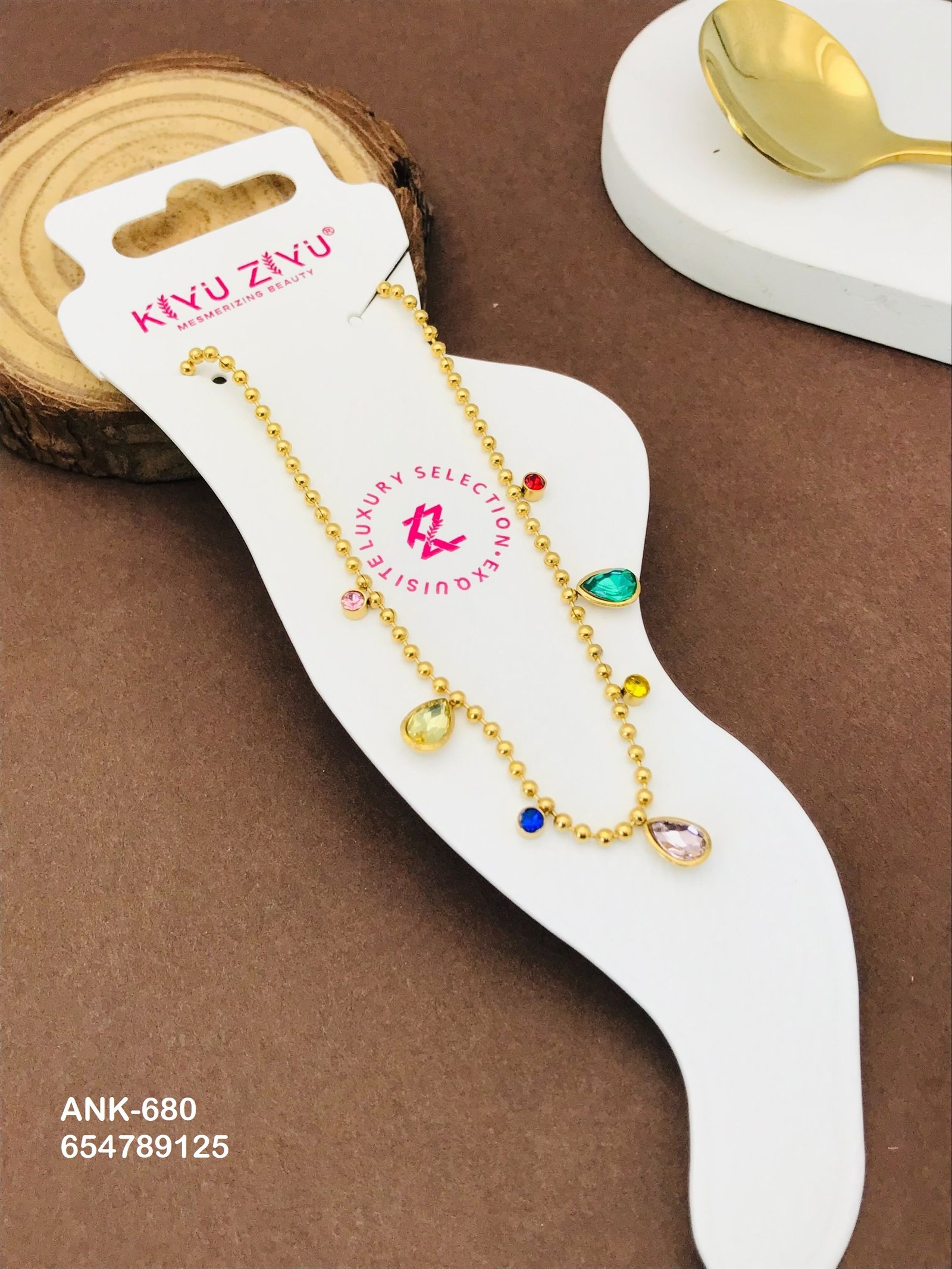 ank 680.jpg ANK-680 Anti-Tarnish Stainless Steel Anklets from Kiyu Ziyu by Zyra Creation