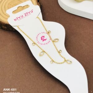 ANK-681 Anti-Tarnish Stainless Steel Anklets from Kiyu Ziyu by Zyra Creation