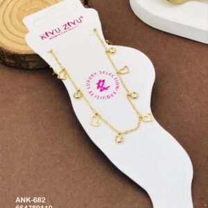 ANK-682 Anti-Tarnish Stainless Steel Anklets from Kiyu Ziyu by Zyra Creation